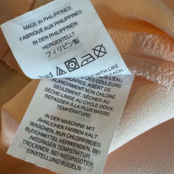 J. Crew Top Womens size 6 T Drapey Crepe Pink Faux Wrap Blouse V Neck Preppy - Picture 11 of 14